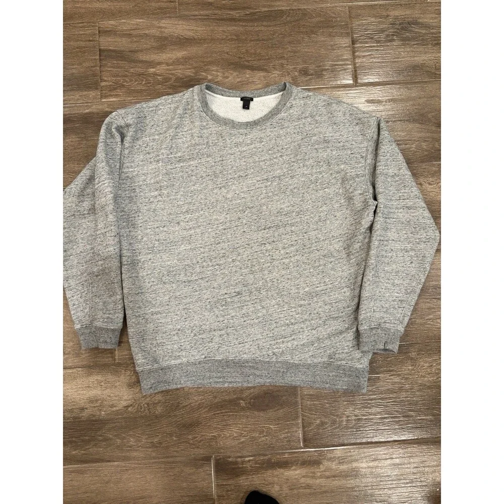 J. Crew‎ Men’s Gray Sweatshirt Size M Cotton Blend Casual